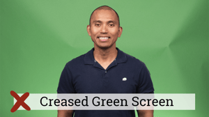 Creased Green Screen